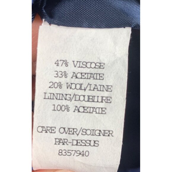 VTG Y2K Cynthia Cynthia Steffe Blue Damask Sweetheart Neck Romantic Dress Size 6 - Picture 15 of 16